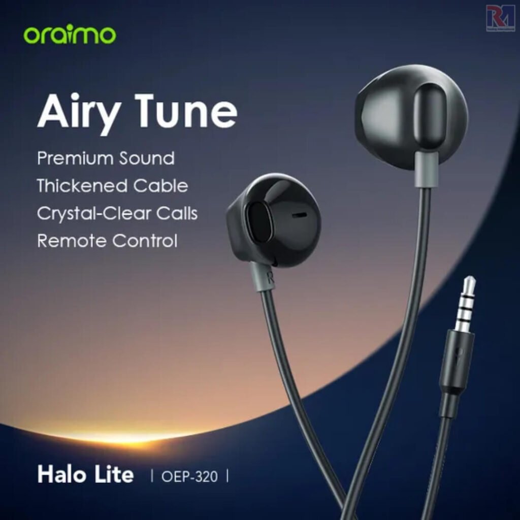 Oraimo Halo Lite 3.5MM Half In-Ear Earphone OEP-320