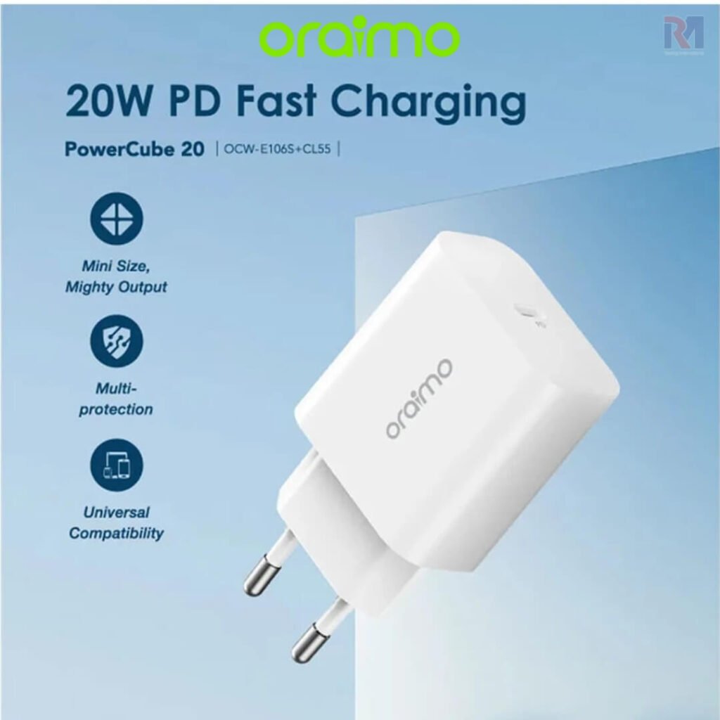Oraimo PowerCube 20 20W Wall Charger EU OCW-E106S Plus CL55-White