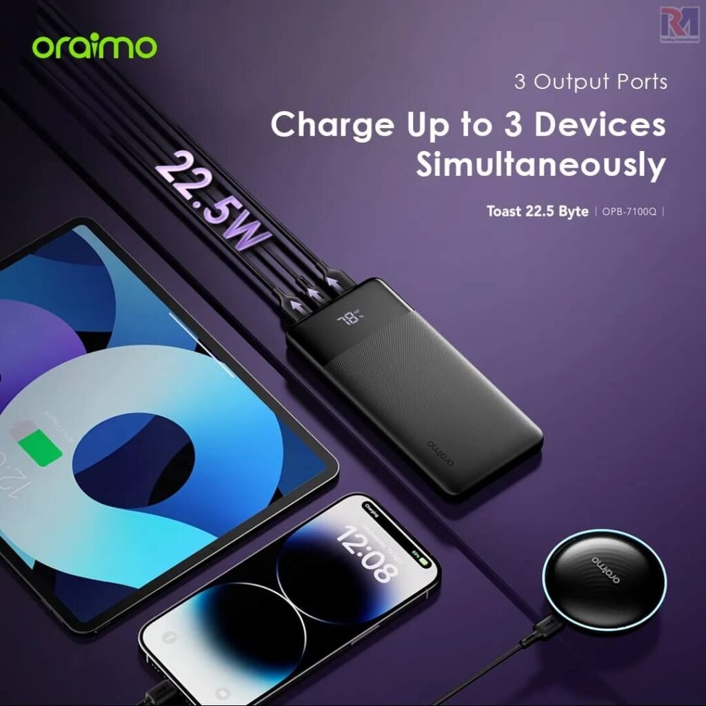 Oraimo OPB-7100Q Power Bank Toast 22.5 Byte 10000mAh 22.5W