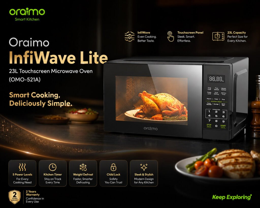 Oraimo InfiWave Lite 23L Touchscreen Microwave Oven
