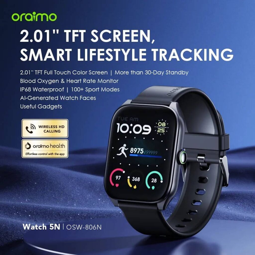Oraimo Watch 5N Smart Watch (OSW-806N) Price in Bangladesh
