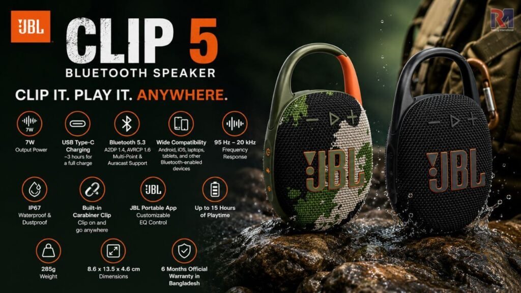 JBL Clip 5 Price in Bangladesh