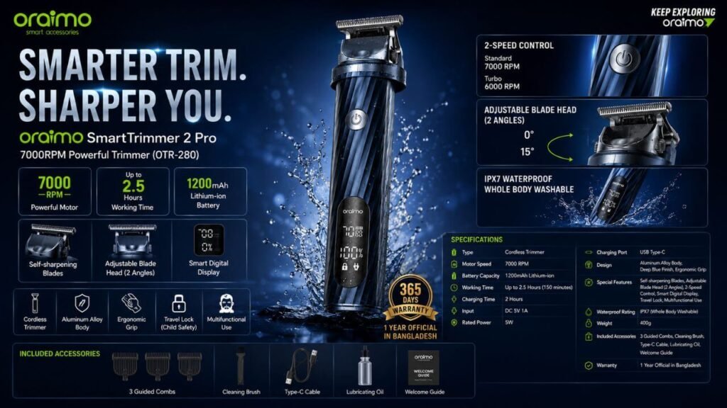 Oraimo SmartTrimmer 2 Pro Price in Bangladesh