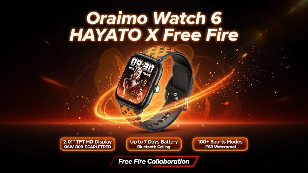 Oraimo Watch 6 HAYATO X Free Fire Smartwatch Price in Bangladesh