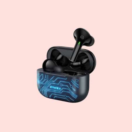 Awei T29 Pro True Wireless Games Earbuds With RGB Color Lighting Charging Case