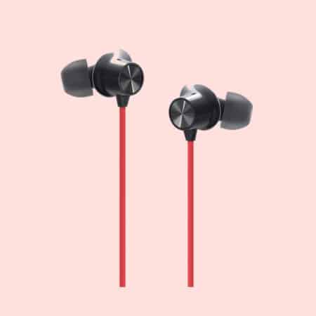 OnePlus Bullets Wireless Z Series Bass Edition Obsidian Reverb Red