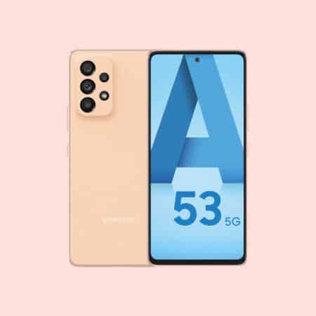 Samsung Galaxy A53 5G Peach color
