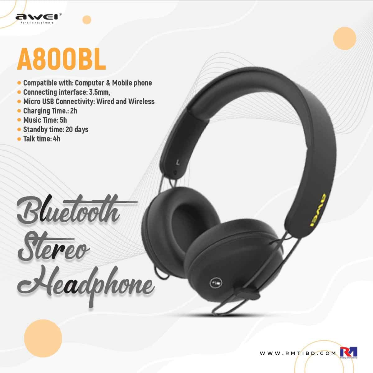 Awei Blutooth Stereo A800BL RM Trading International