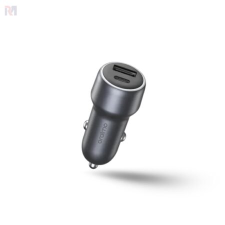 Oraimo MV Bullet 48 Dual Port 48W Car Charger OCC 73D Dark Chrome