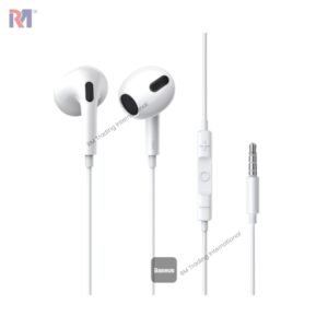 Baseus Encok H17 Lateral In-Ear Wired Earphone White