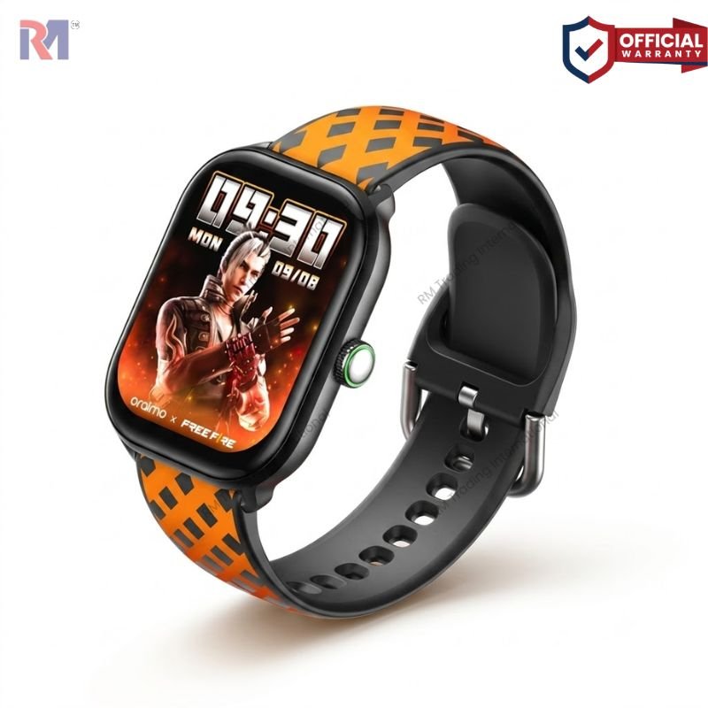 Oraimo Watch 6 HAYATO X Free Fire 2.01 HD Screen Smart Watch